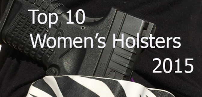 A gun holster that can attach to a bra on display at NRA