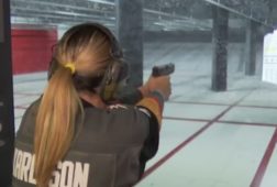 Woman On Shooting Range