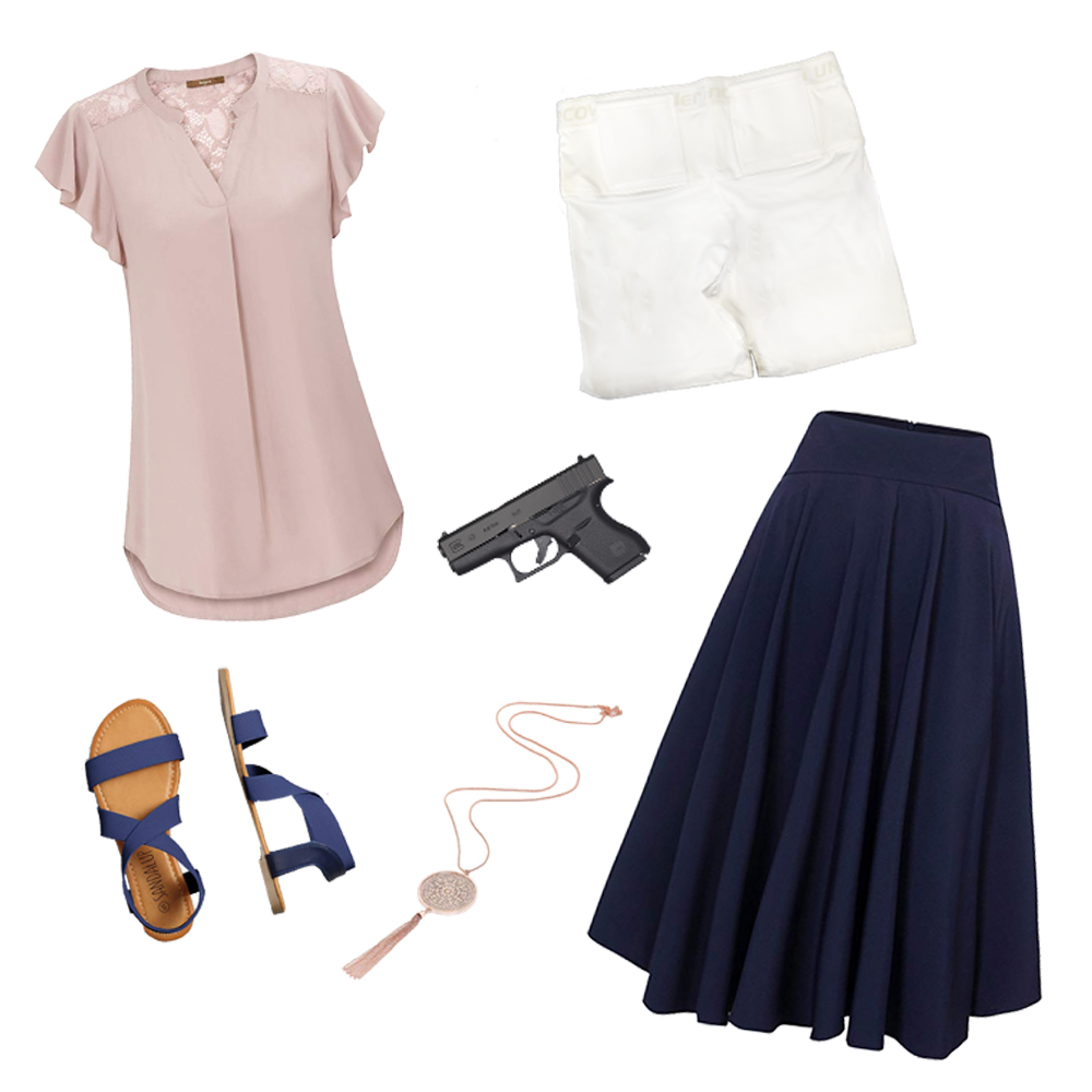personal style navy skirt