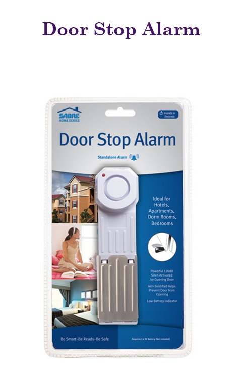 Door stop alarm