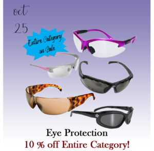 Oct, 25 eye protection 10% off